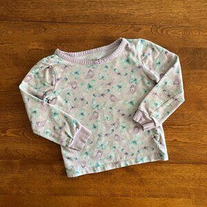 Sleep On It butterfly pajama top 3T